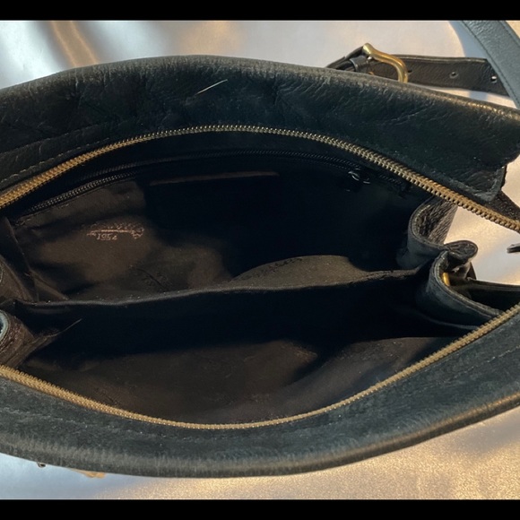 Fossil Vintage Black Leather Crossbody Bag - Picture 9 of 16